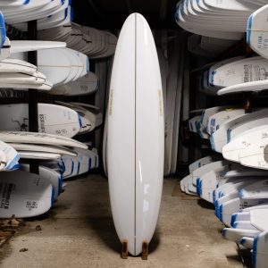 7'6 Love Machine V.Bowls Mid length Surfboard - front