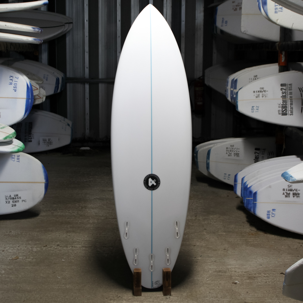 6'4 doofer surfboard - back