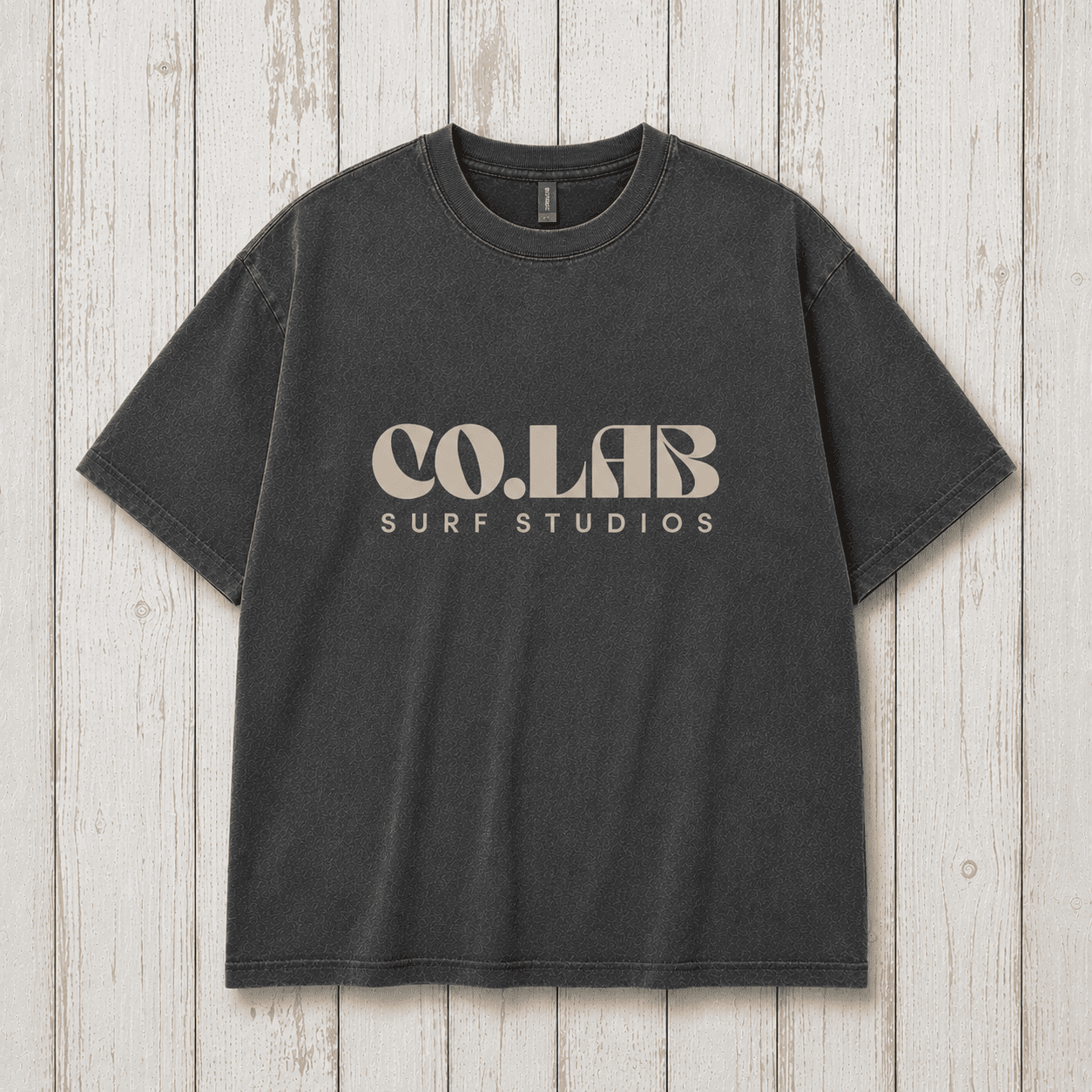 Co.Lab Surf Logo T-Shirt charcoal